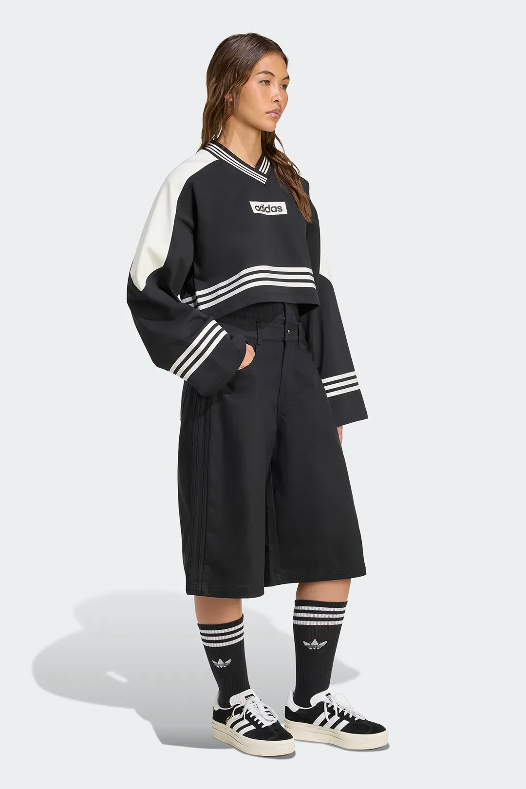 ADIDAS JORT UTILITY DENIM - MUJER - Image 4