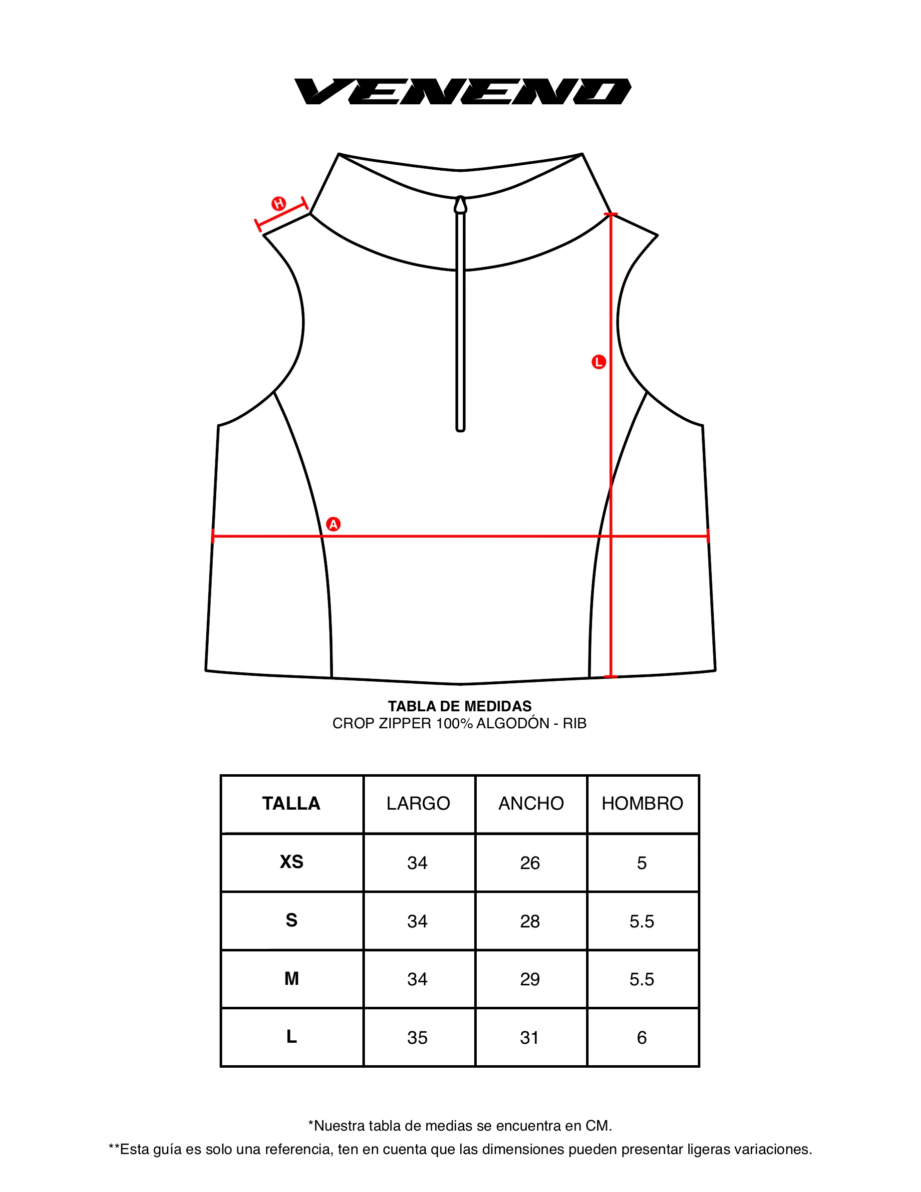 VENENO CROP ZIPPER - MUJER - Image 7